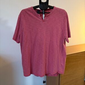 Lucky Brand Coral V-Neck Tee